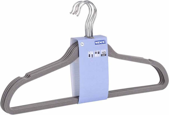 Wenko Shape 45 Umeraș pentru Haine Gri 64101100 5buc