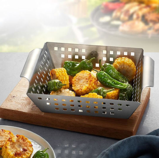 Gefu 89415 Backkorb für Grill aus rostfreiem Stahl