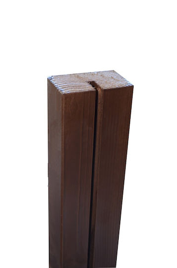 Showood Garden Fence Post Brown made of Wood 96.5x7x4.5cm Brown