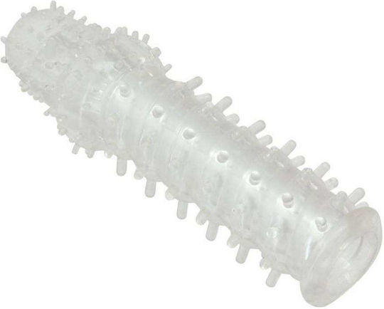 Toyz4lovers Timeless Bristled Пенисова Удължител Прозрачен 15см