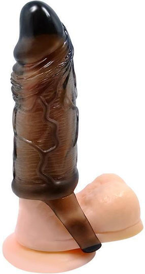 Pretty Love Breyden Penis Extension Penis Sleeve Black 15.5cm