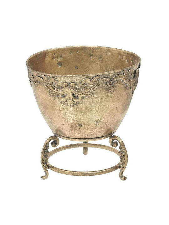 Inart Pflanzentopf Gold 27x27x28cm