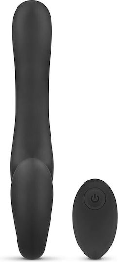 No Parts Trägerlos Strap On mit Dildo 22cm mit Vibration in Schwarz Farbe