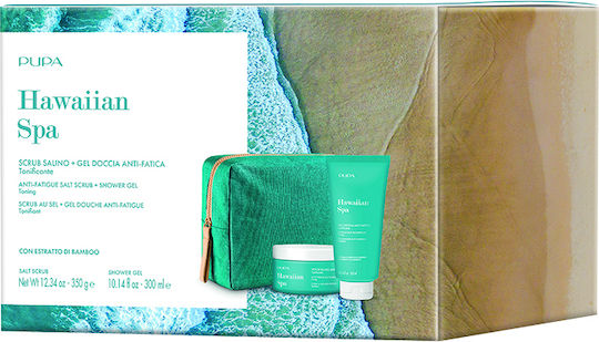 Pupa Hawaiian Spa Skin Care Set for Body Cleaning and Moisturizing