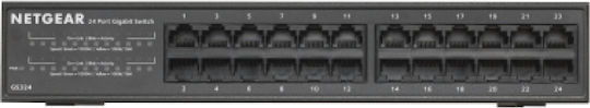 NetGear GS324 v1 Unmanaged L2 Switch με 24 Θύρες Gigabit (1Gbps) Ethernet