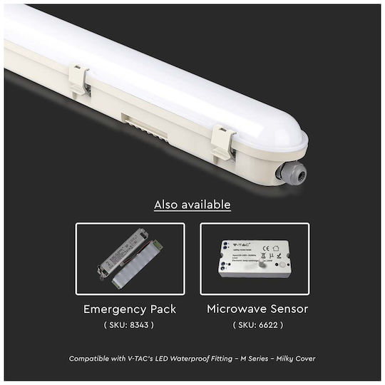 V-TAC Lichtleiste Außenbereich mit Leuchtstofflampe 60W 120cm