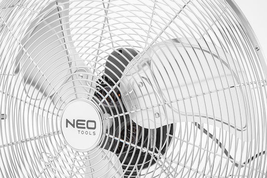 Neo Tools Ανεμιστήρας Δαπέδου 111W Διαμέτρου 45cm Ασημί