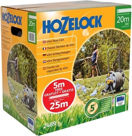 Hozelock Τροχήλατη Ανέμη Ποτίσματος για Λάστιχο έως 20m με Χερούλι Μαζέματος