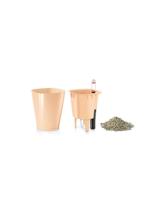 Lechuza Mini Deltini Αυτοποτιζόμενη Γλάστρα Πλαστική Γκρι 10x10x13εκ.