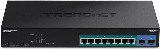 Trendnet TPE-1021WS Управление на L2 PoE+ Switch с 8 Портове Гигабитови (1Gbps) Ethernet и 2 SFP Портове