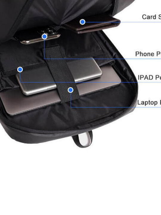 Convie TSX-061 Τσάντα Πλάτης για Laptop 15.6" σε Μαύρο χρώμα