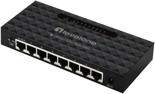Level One GEU-0821 Unmanaged L2 Switch με 8 Θύρες Gigabit (1Gbps) Ethernet