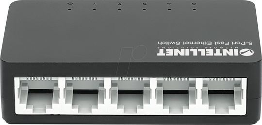 Intellinet 561723 Unmanaged L2 Switch με 5 Θύρες Gigabit (1Gbps) Ethernet