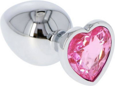 Toyz4lovers Heart Jewel Plug Large Πρωκτική Σφήνα Pink