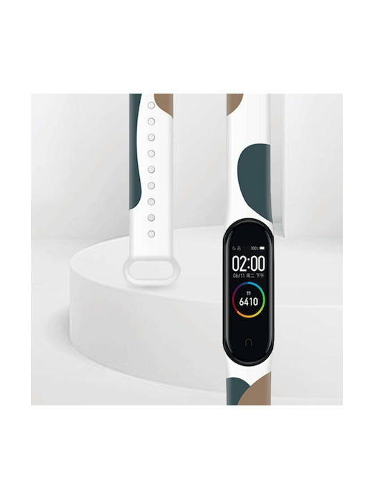 Hurtel Moro Каишка Силикон с Pin Camo Black (2) (Mi Band 3/Mi Smart Band 4 - Ми Банд 3/Ми Смарт Банд 4)