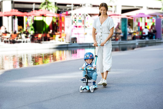 Micro Kids Scooter Mini2grow 3-Wheel with Seat for 12 Months Light Blue
