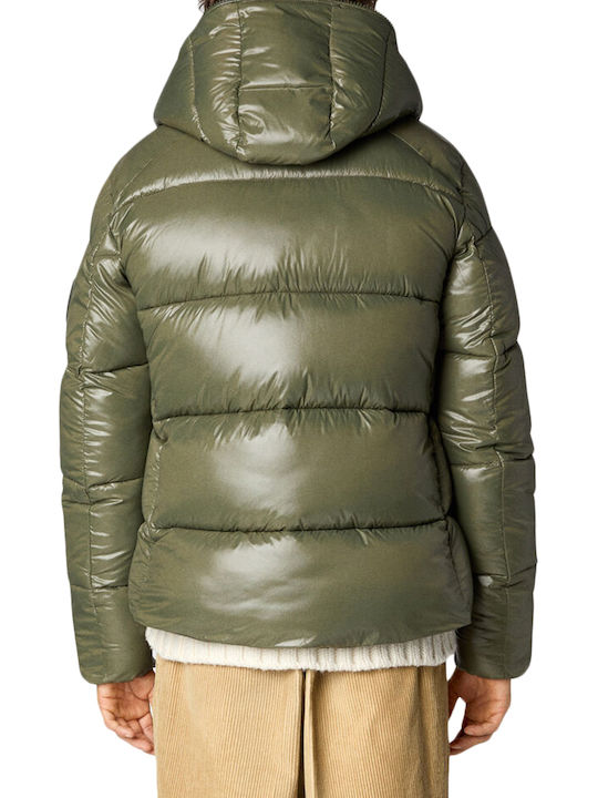 Save The Duck Men's Winter Puffer Jacket Khaki