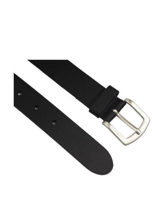 40381 Herren Gürtel Leder Schwarz