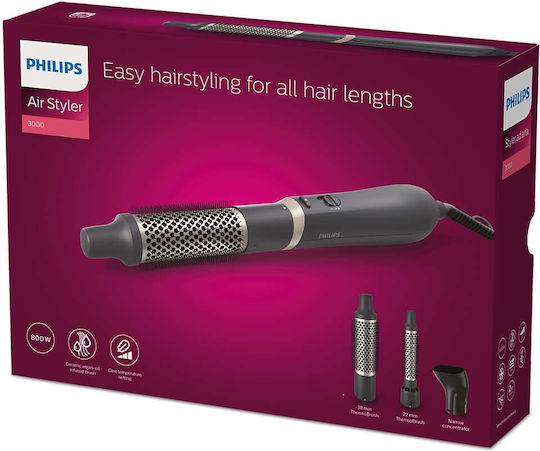 Philips Series 3000 Ηλεκτρική Βούρτσα με Αέρα για Ίσιωμα και Μπούκλες 800W