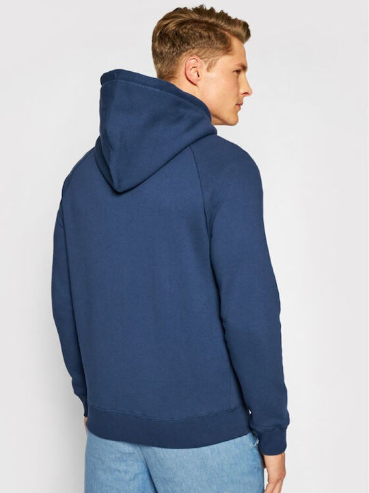 Pepe Jeans Herren Sweatshirt Jacke mit Kapuze und Taschen Scout Blue