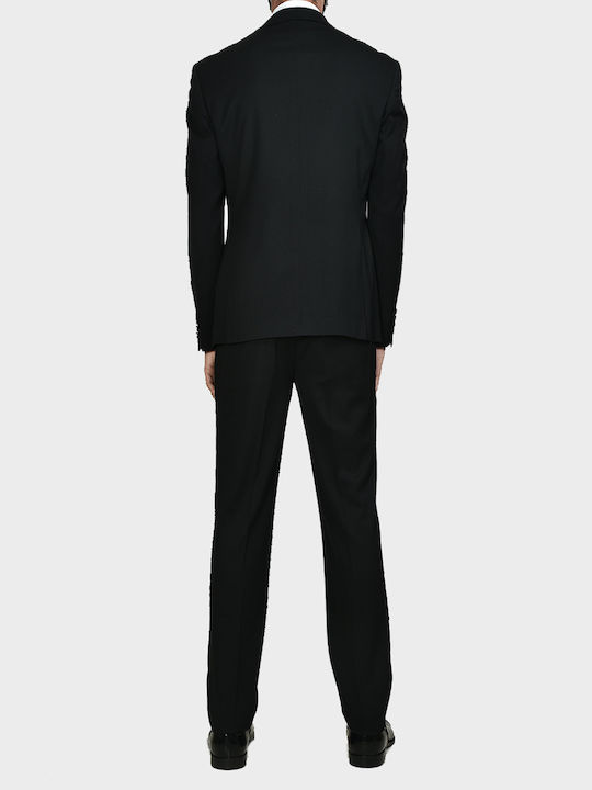 Leonardo Uomo Men's Suit Black -15