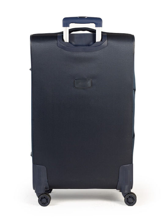 Cardinal 3800 Fabric Dark Blue Suitcases Max Height 60cm With 4 Wheels Set 2pcs