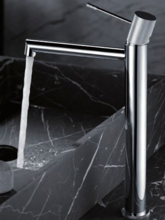 Excel Viento Mixing Tall Sink Faucet Silver
