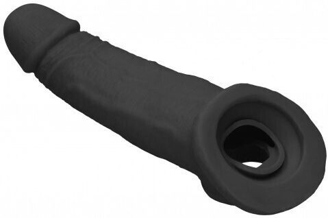Shots Penis-Verlängerung Sleeve Schwarz 23cm