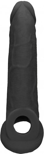 Shots Penis-Verlängerung Sleeve Schwarz 23cm