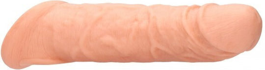Shots Real Rock Penis Extender with Rings Flesh 21cm
