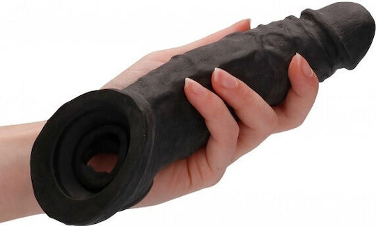 Shots Penis-Verlängerung Sleeve Schwarz 23cm