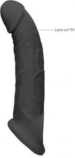Shots Penis-Verlängerung Sleeve Schwarz 23cm