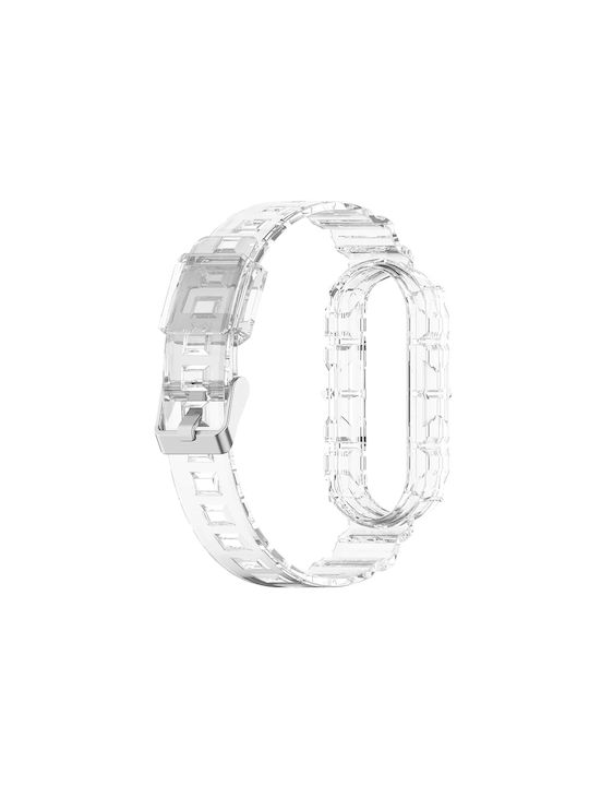 Techsuit Smartband Λουράκι Διάφανο (Xiaomi Mi Band 5 / 5 NFC, Xiaomi Mi 6 / 6 NFC, Amazfit Band 5)