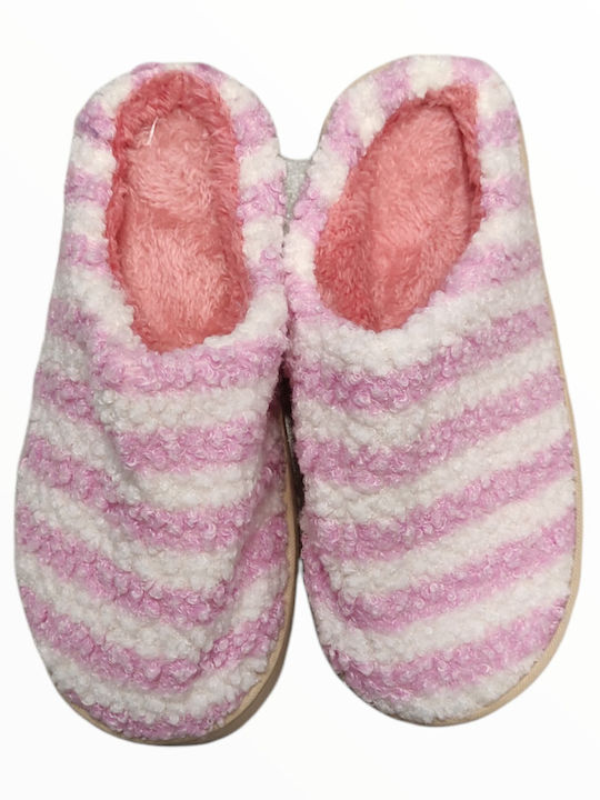 WOMEN'S SLIPPERS BOTTLE SLIPPERS WITH INNER LILAC FUR