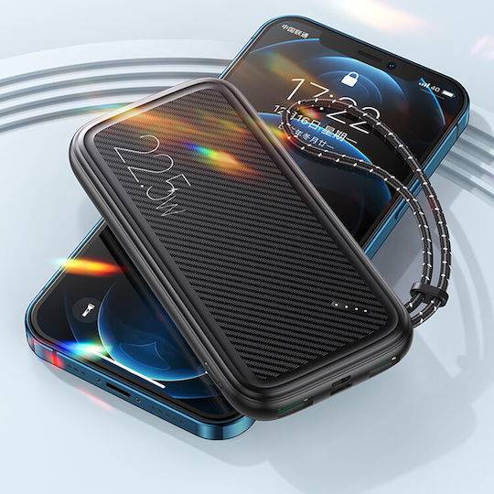 Usams PB56 Power Bank 10000mAh 22.5W with 2 USB-A Ports Power Delivery / Quick Charge 3.0 Black