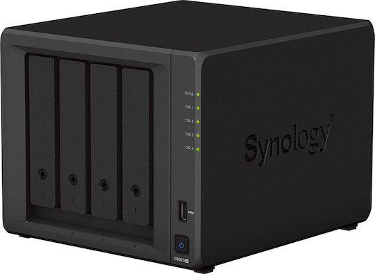 Synology DiskStation DS923+ NAS Tower με 4 θέσεις για HDD/M.2/SSD και 2 θύρες Ethernet