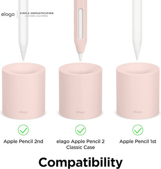 Elago Stylus Base for Apple Pencil in Lovely Pink color
