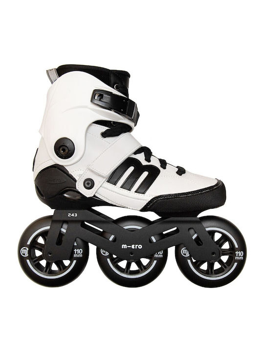 Micro Beat Inline Αυξομειούμενα Rollers Λευκά Ενηλίκων