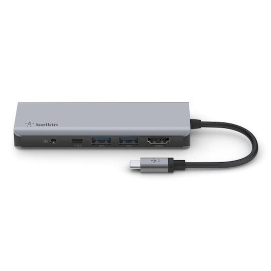 Belkin Connect USB-C Docking Station with HDMI 4K PD Ethernet Silver