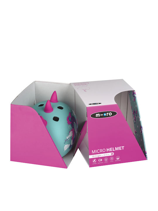 Micro Micro 3D Dragon Kids' Helmet for City Bike Green