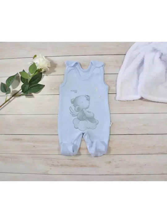 Jukki Angel Bear Baby-Strampler mit Kappe Hellblau 5Stücke