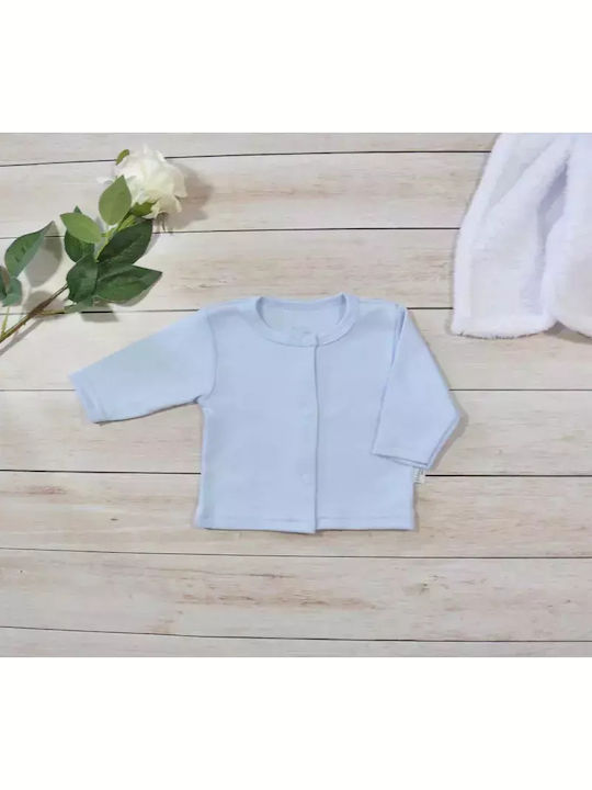 Jukki Angel Bear Baby-Strampler mit Kappe Hellblau 5Stücke
