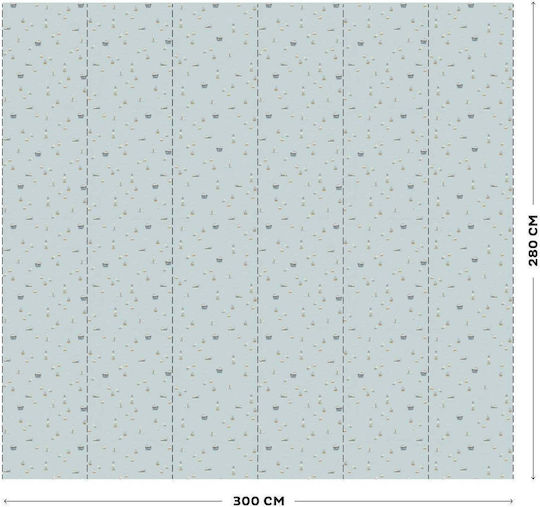 Little Dutch Peel & Stick Kids Paper Wallpaper Sailors Bay L300xH280cm