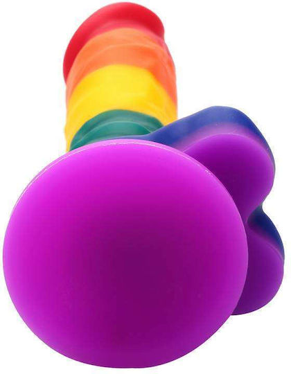 Dream Toys Colourful Love Dildo Ρεαλιστικό Dildo με Όρχεις και Βεντούζα Colourful 20cm