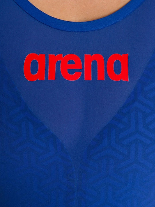 Arena 003663-730 Renn-Ein Stück Badeanzug Schwimmen Blau