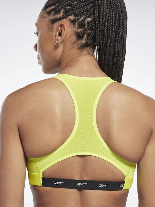 Reebok Lux Vector Women's Sports Bra without Padding Acid Yellow