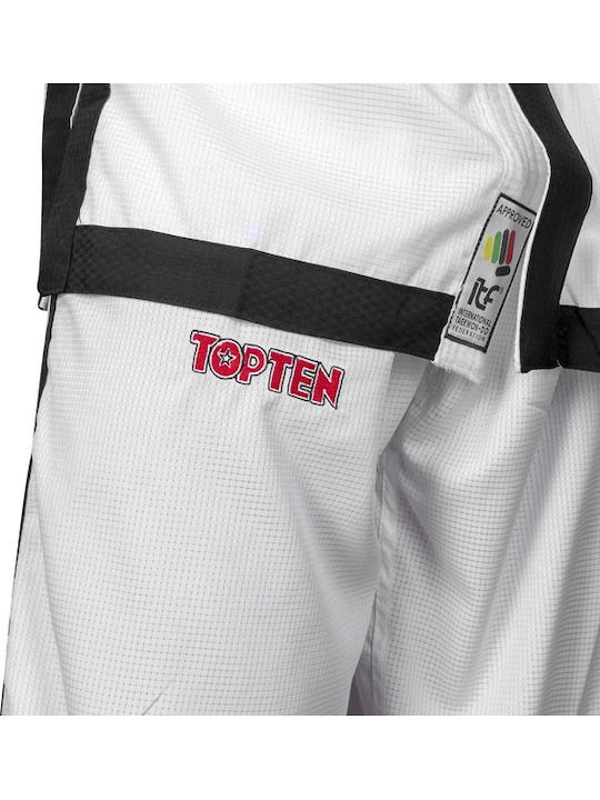Top Ten Instructor Diamond Taekwondo Dobok Men White