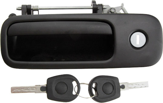 NTY Door handle Door with Lock Exterior with installation Rear Volkswagen Golf V / HB Variant 1997 / Lupo 1999 / Polo 1999 EZC-VW-081
