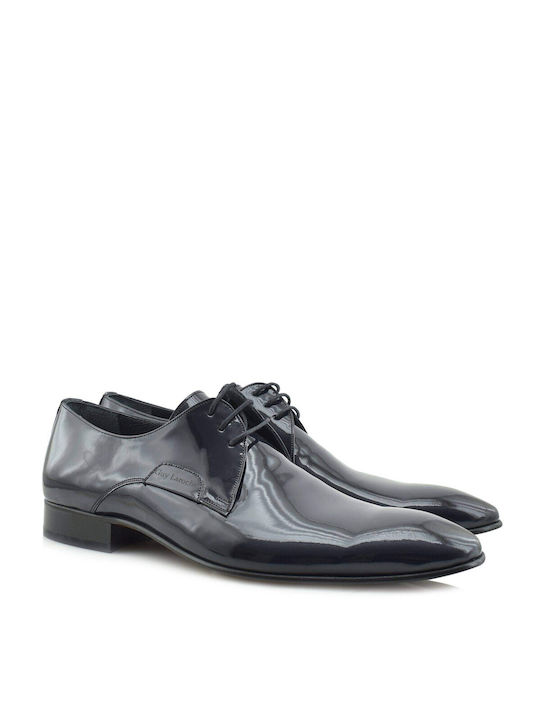 Guy Laroche Men's Leather Dress Shoes Blue