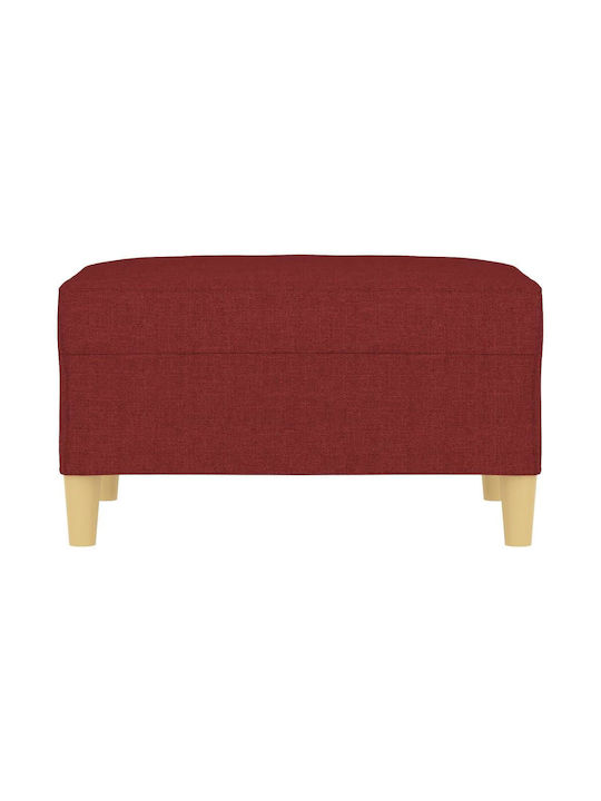 Stoff Fußhocker Burgundisch 70x55x41cm